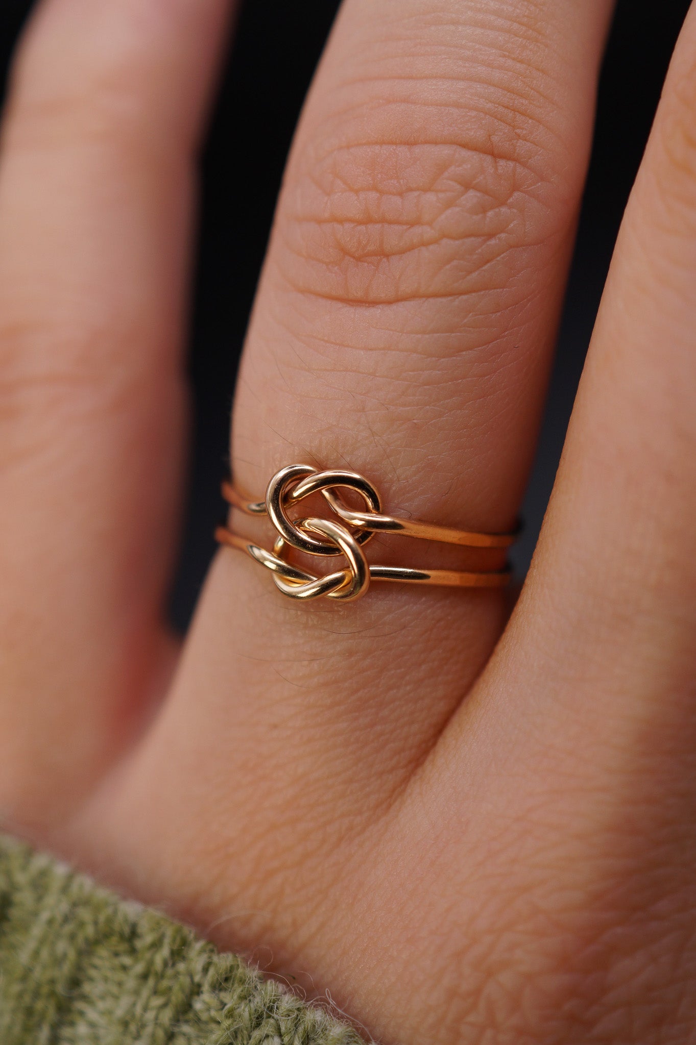 Double Knot Ring, 14K Gold Fill