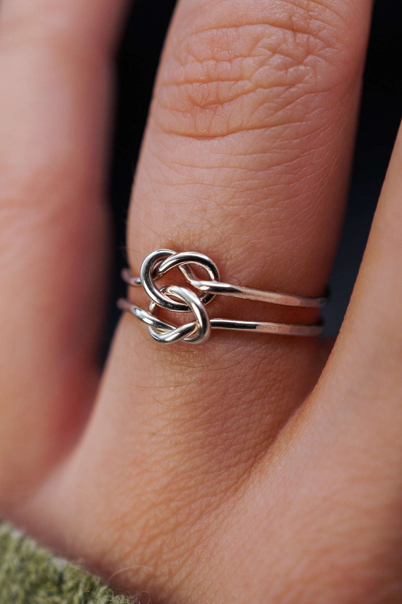 Double Knot Ring, Sterling Silver