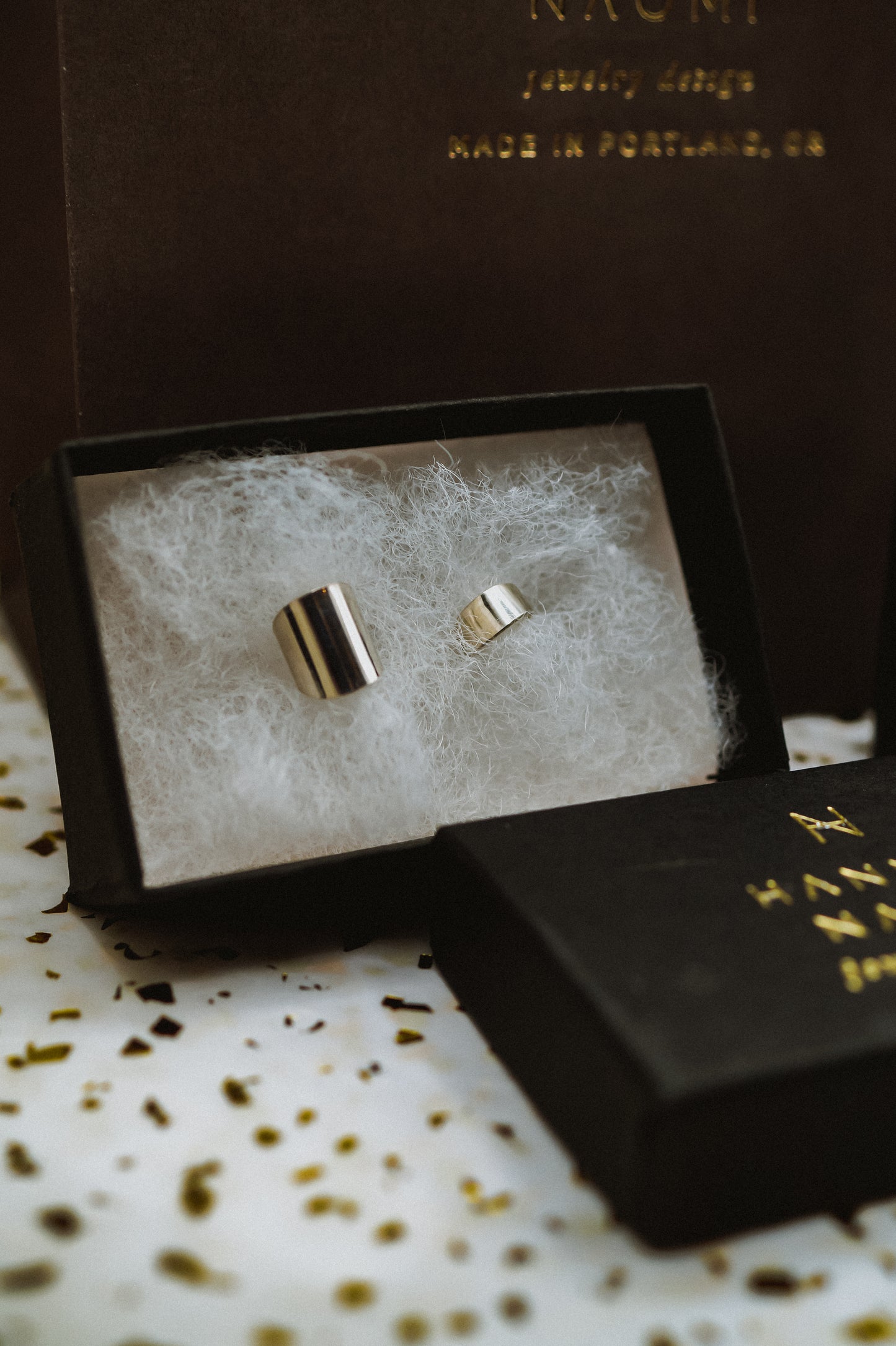 Double Shield Ear Cuff Set of 2, Sterling Silver