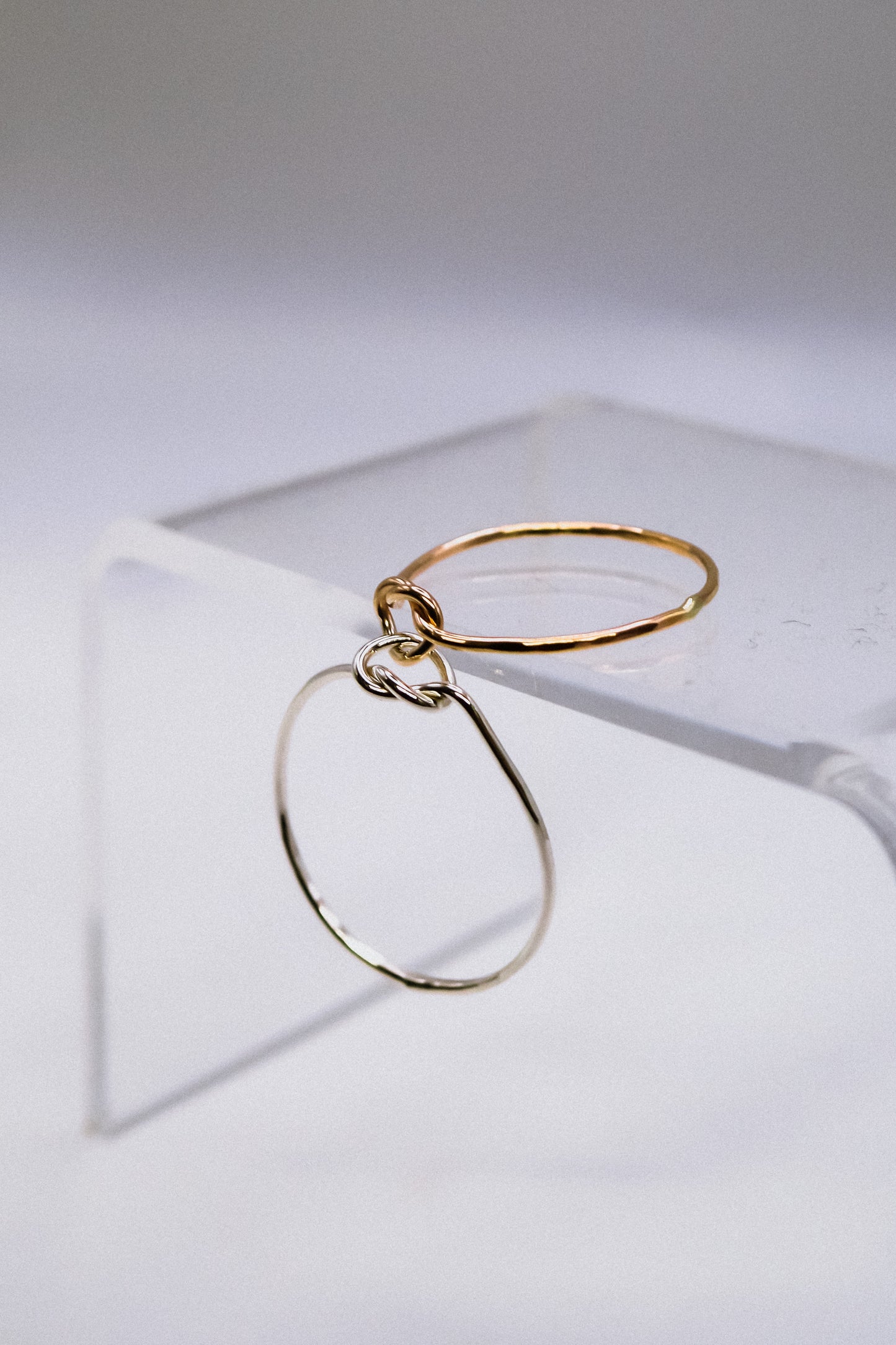 Double Knot Ring, Mixed Metal