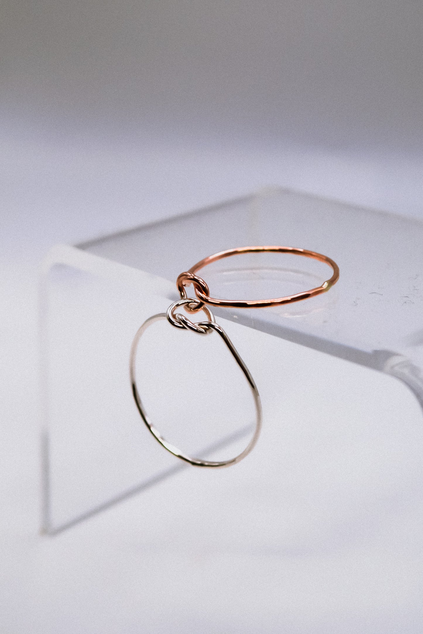 Double Knot Ring, Mixed Metal