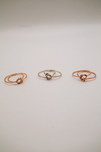 Double Knot Ring, Sterling Silver