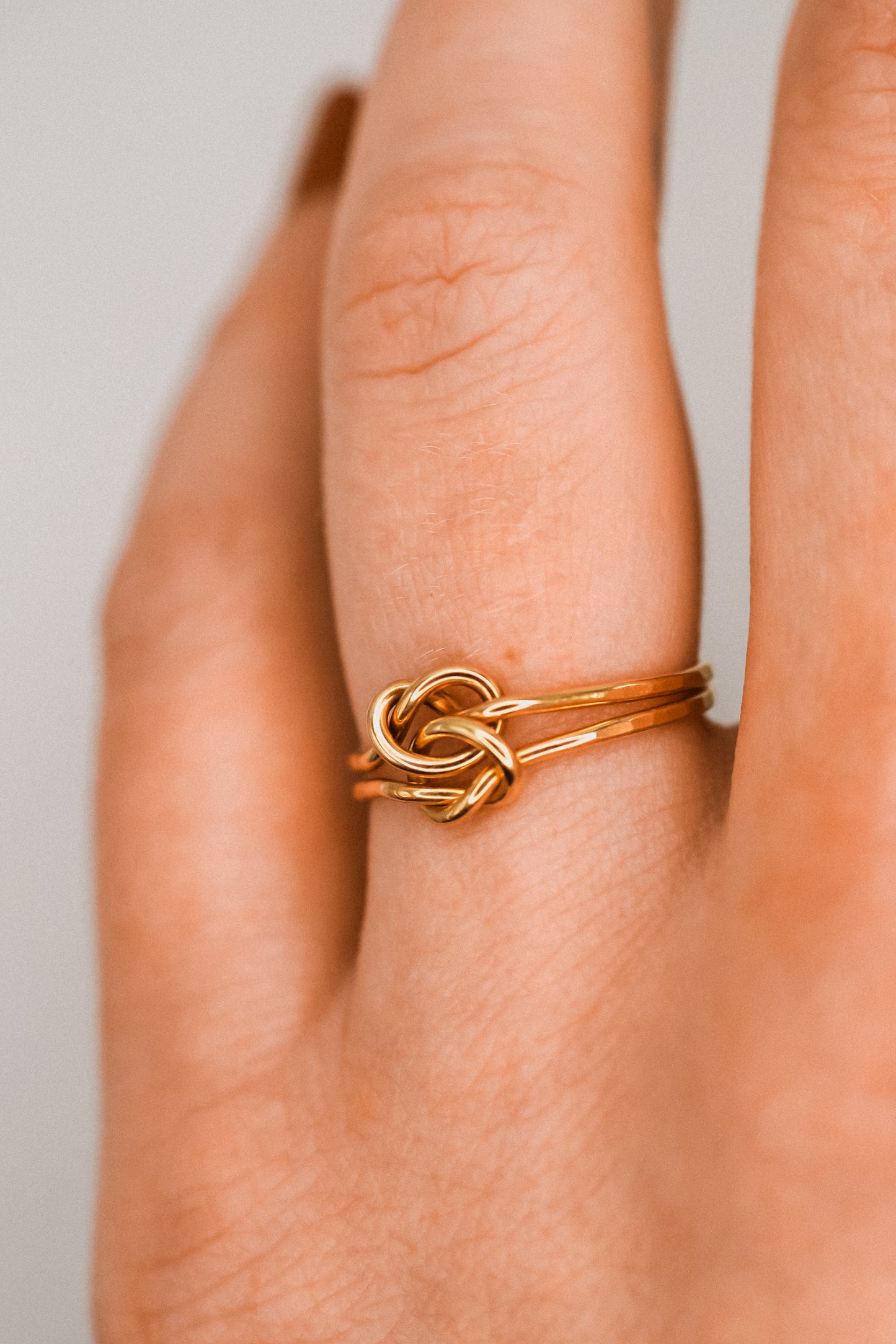Double Knot Ring, 14K Gold Fill