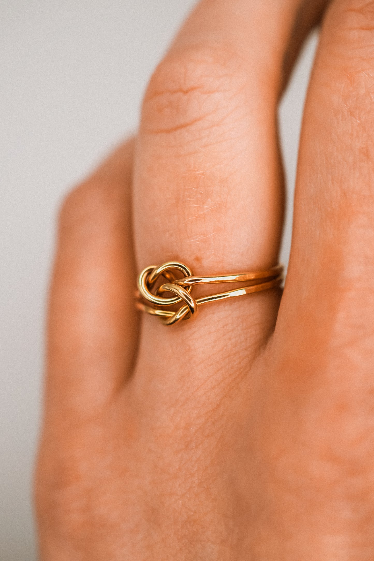 Double Knot Ring, 14K Gold Fill