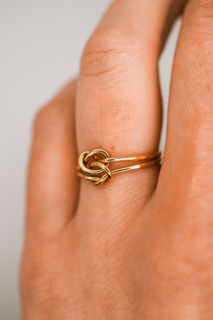 Double Knot Ring, 14K Gold Fill