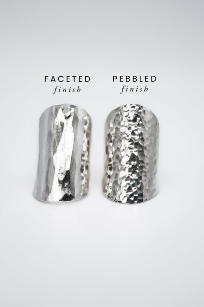 Double Shield Ear Cuff Set of 2, Sterling Silver