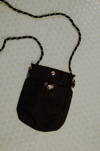 Black Small Drawstring Bag