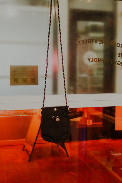 Black Small Drawstring Bag