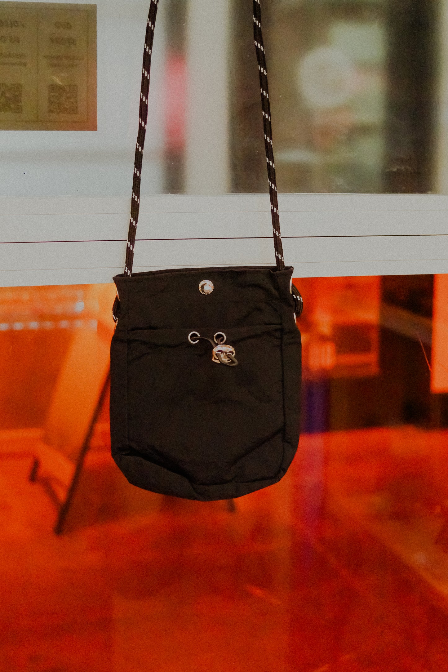 Black Small Drawstring Bag