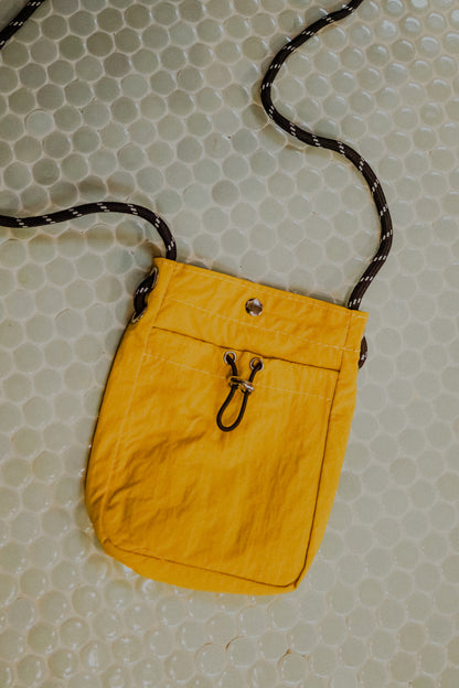 Mustard Small Drawstring Bag