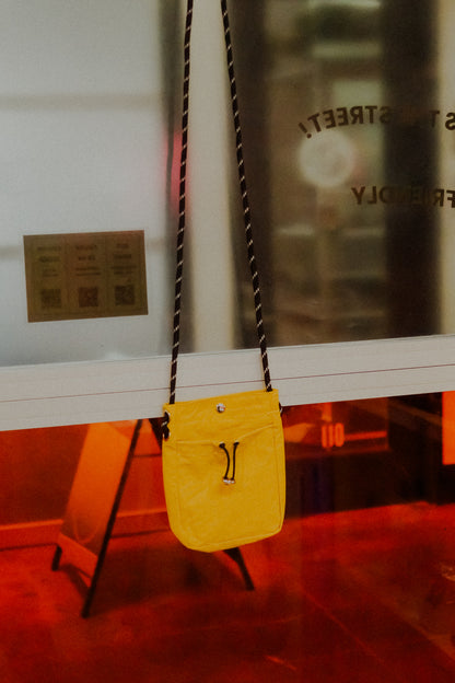 Mustard Small Drawstring Bag