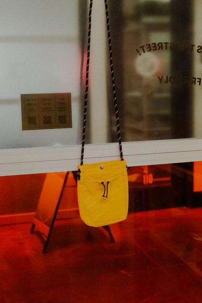 Mustard Small Drawstring Bag
