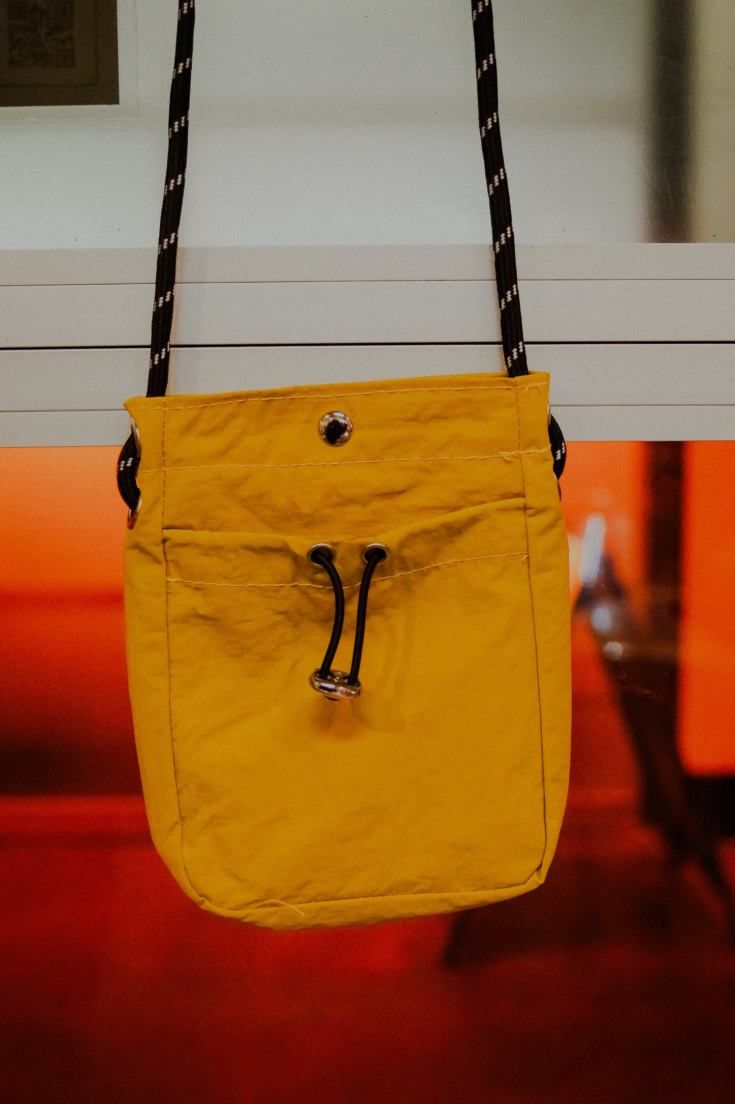 Mustard Small Drawstring Bag