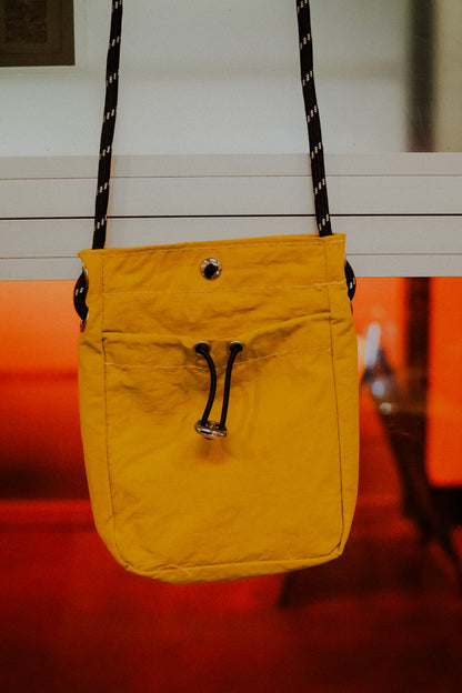 Mustard Small Drawstring Bag