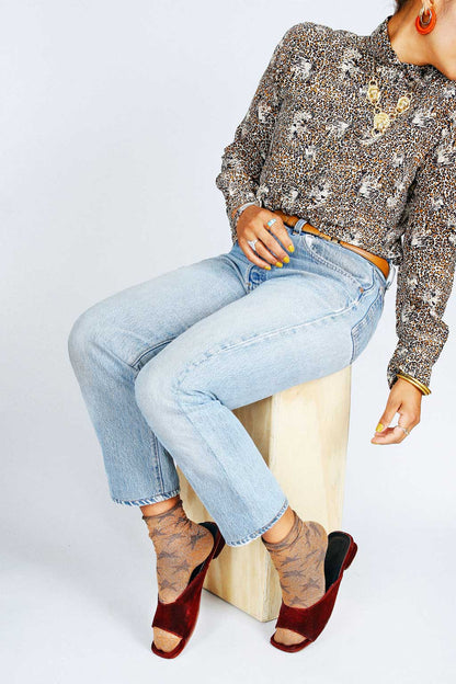 Star Shimmer Ankle Socks