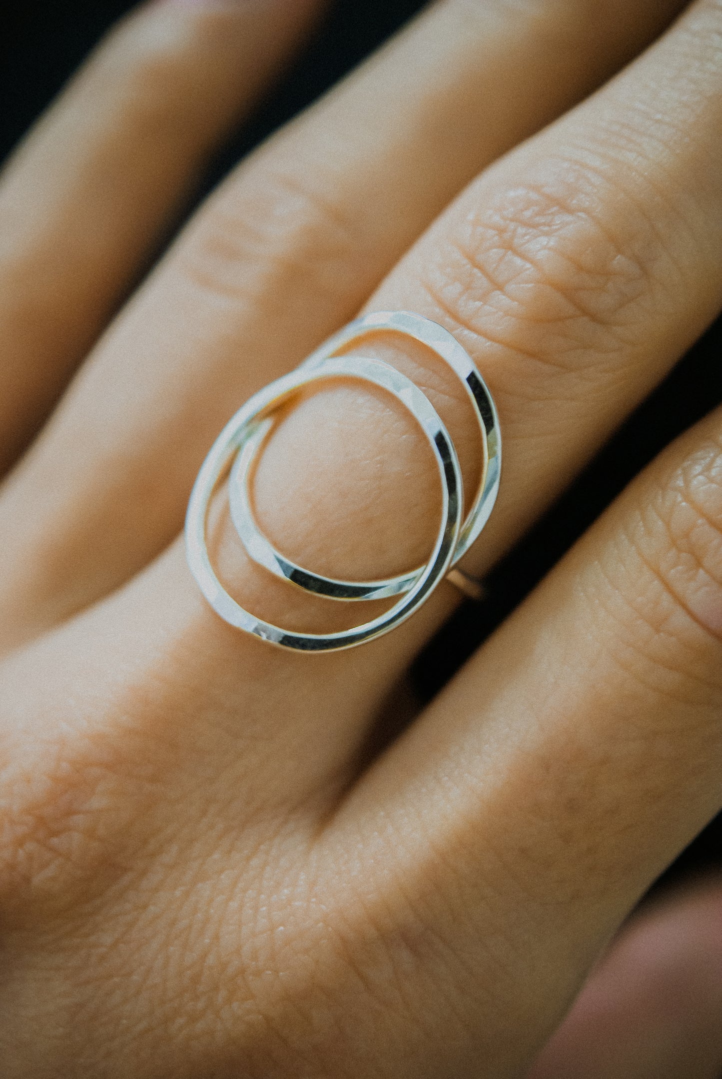 Eclipse Ring, Sterling Silver