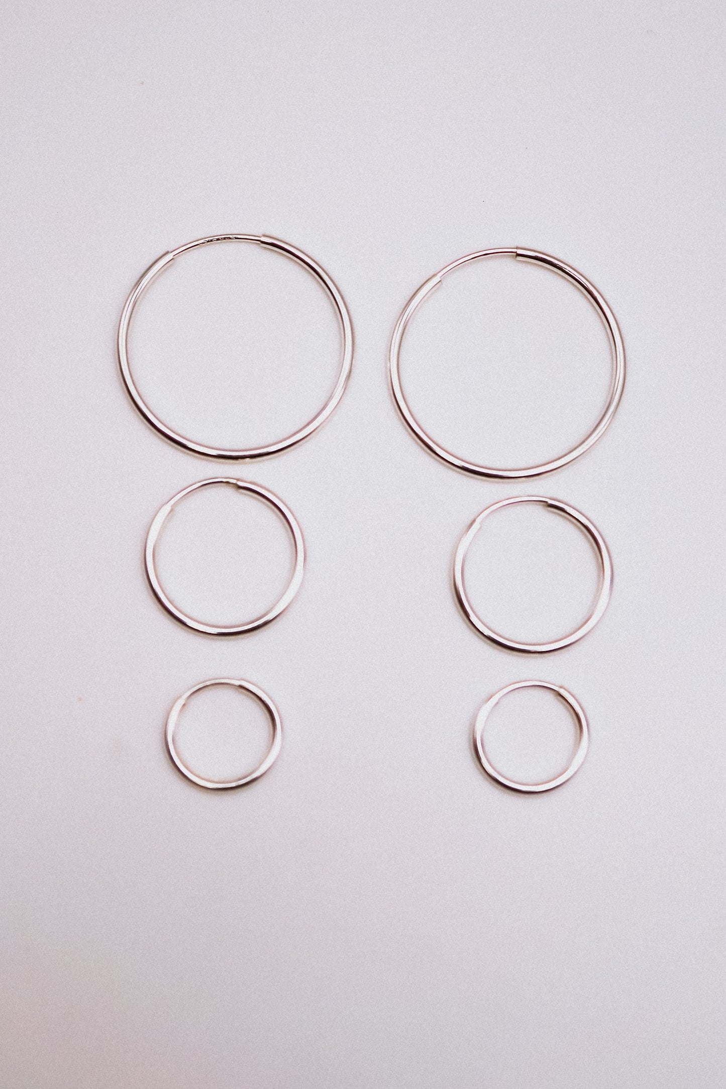 Endless Hoop Earring in Sterling Silver