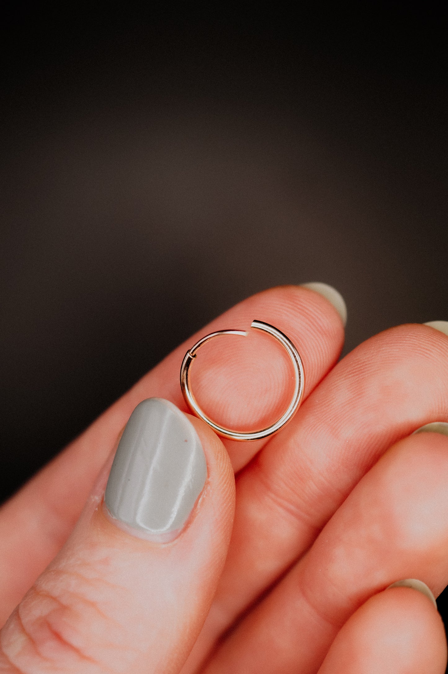 Endless Hoop Earring in 14K Rose Gold Fill