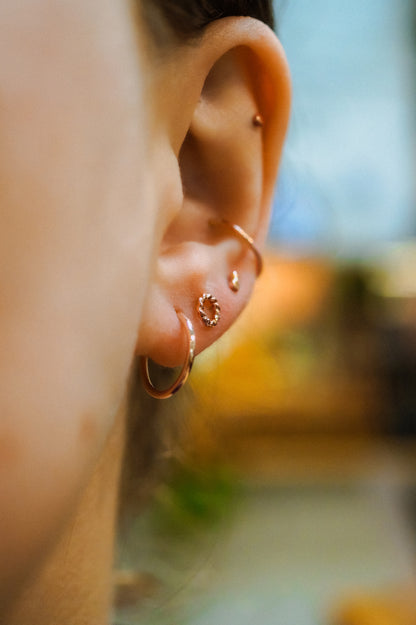 Endless Hoop Earring in 14K Rose Gold Fill