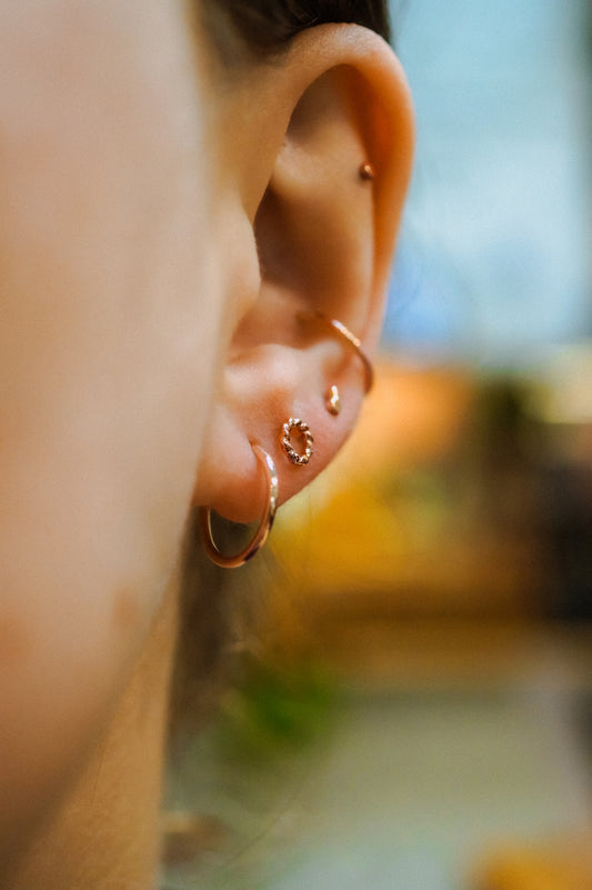 Endless Hoop Earring in 14K Rose Gold Fill
