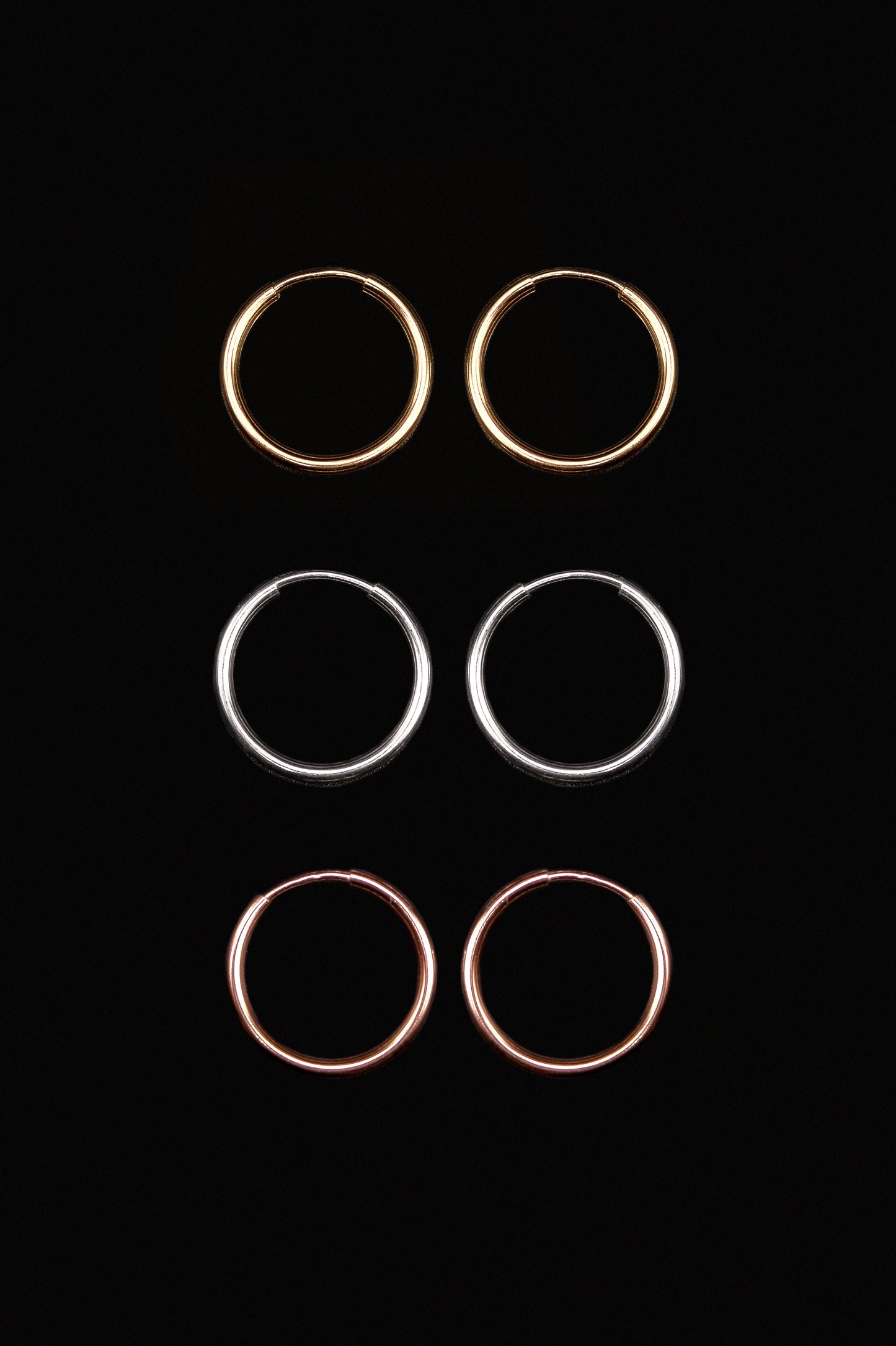 Endless Hoop Earring in Sterling Silver