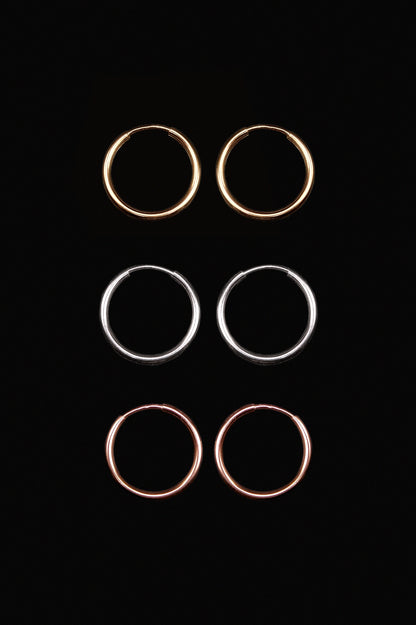 Endless Hoop Earring in Sterling Silver