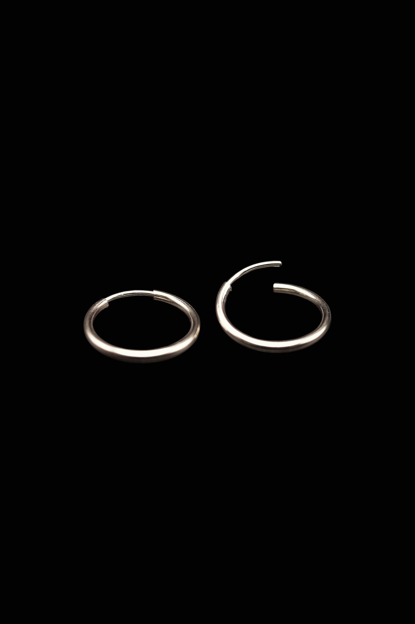 Endless Hoop Earring in Sterling Silver