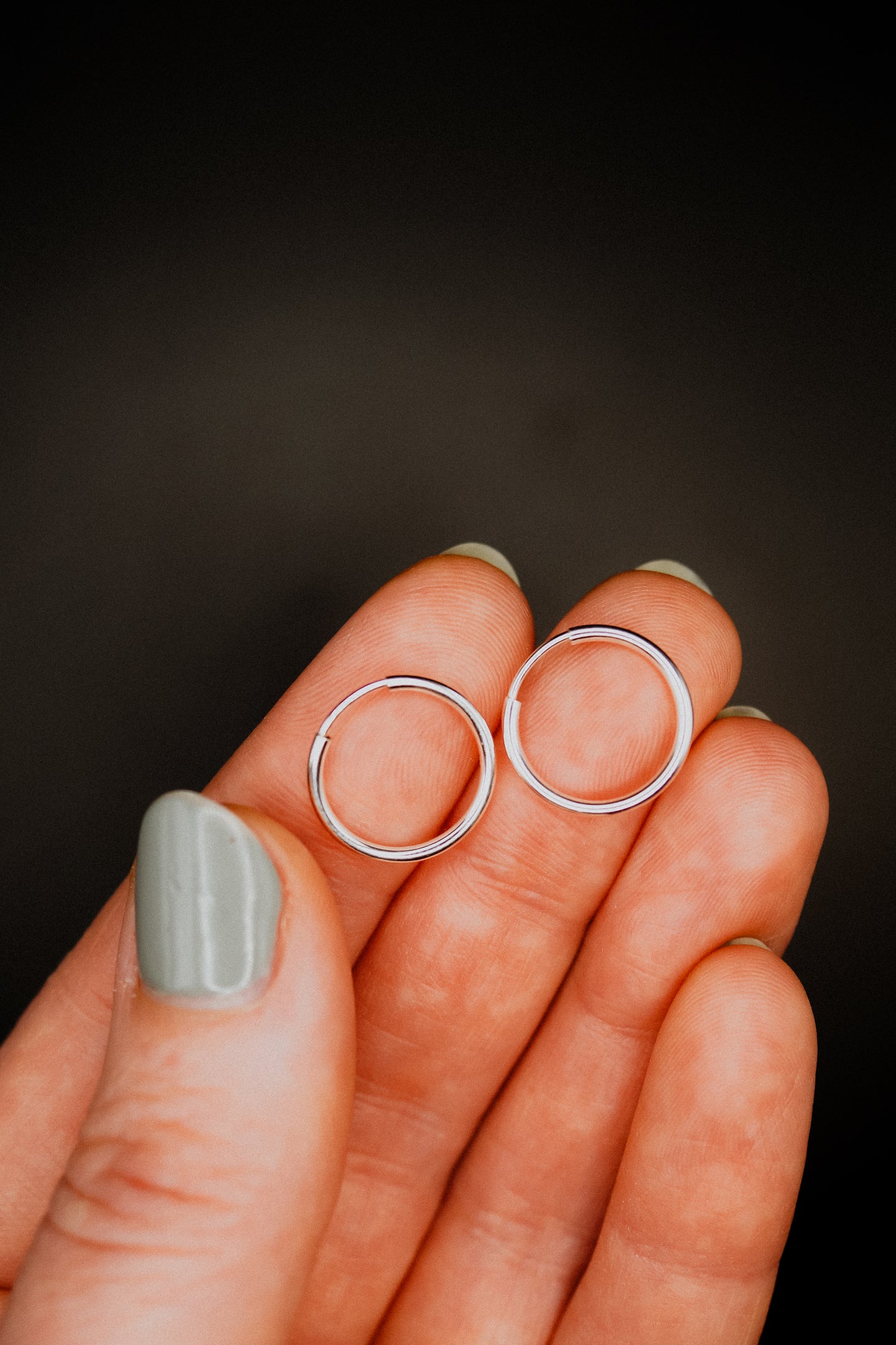 Endless Hoop Earring in Sterling Silver