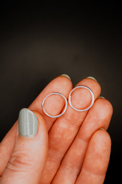 Endless Hoop Earring in Sterling Silver