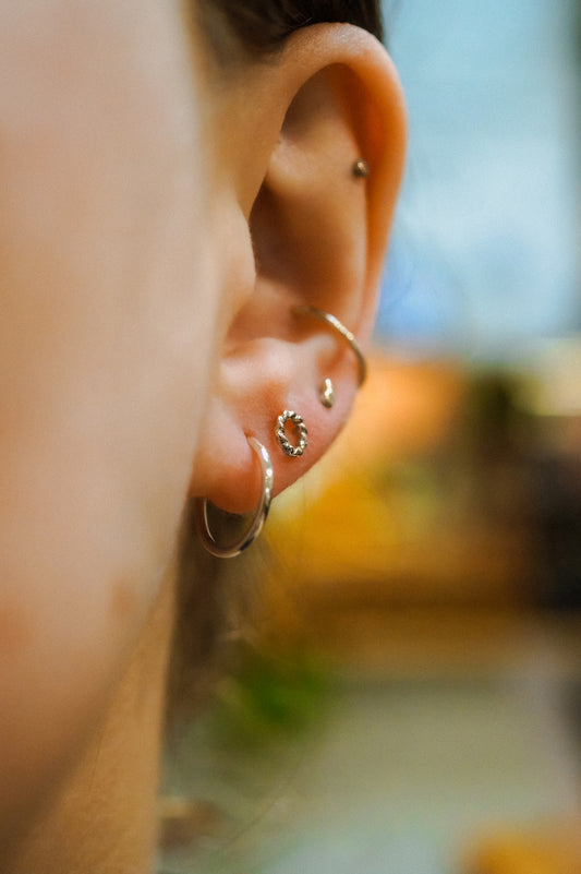 Endless Hoop Earring in Sterling Silver