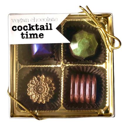 Cocktail Time - Boozy Vegan Dark Chocolate Truffles