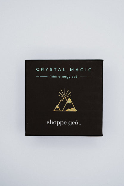 Abundance + Strength Mini Quartz and Citrine Crystal Set