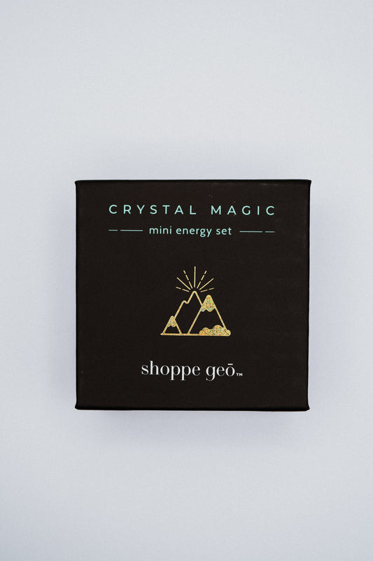 Abundance + Strength Mini Quartz and Citrine Crystal Set