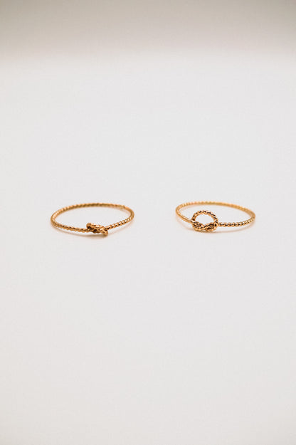Twist Closed Knot Ring, 14K Gold Fill