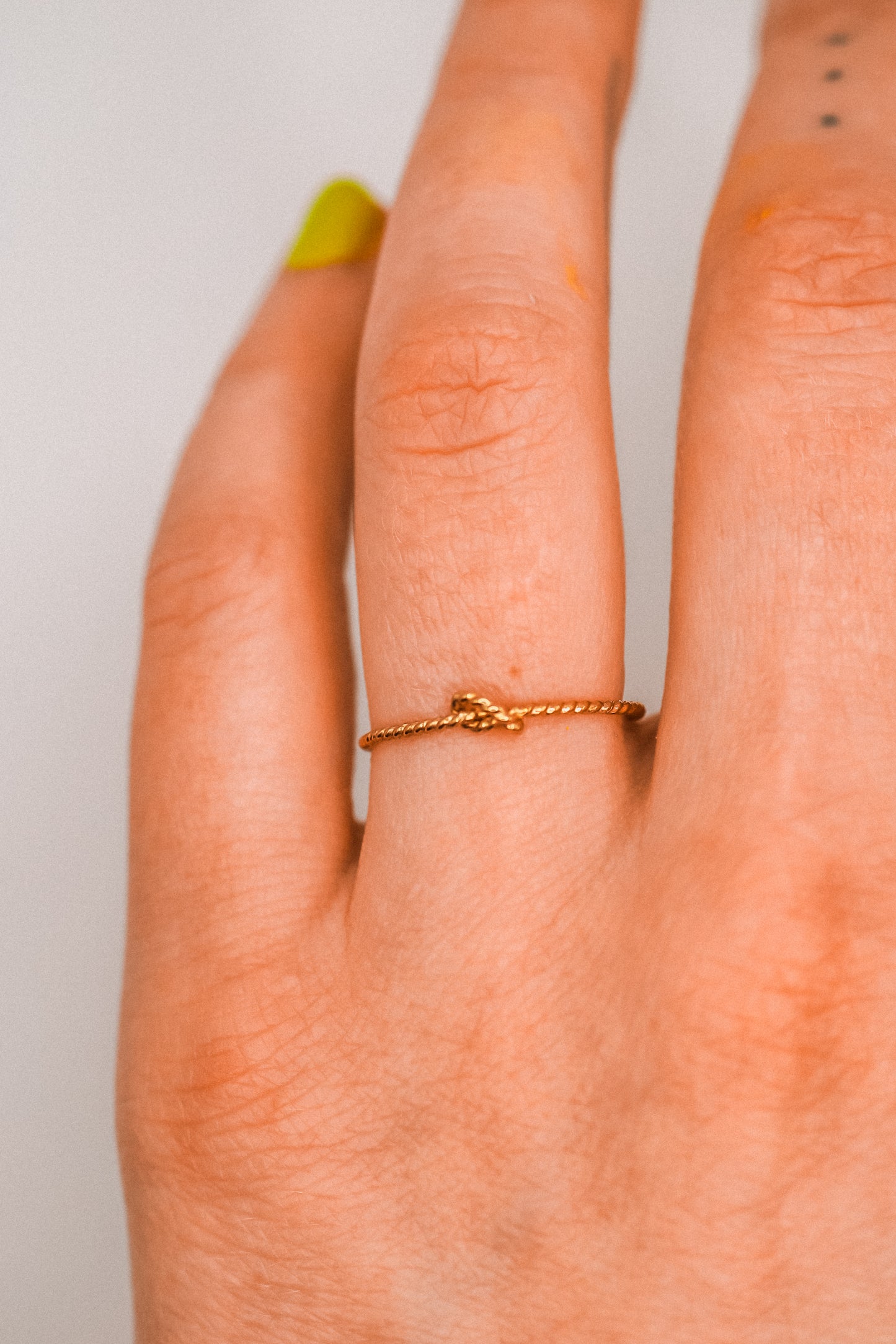 Twist Closed Knot Ring, 14K Gold Fill