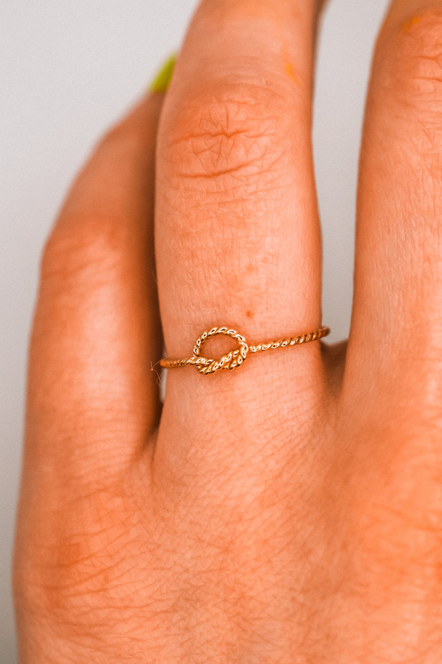 Twist Open Knot Ring, 14K Gold Fill