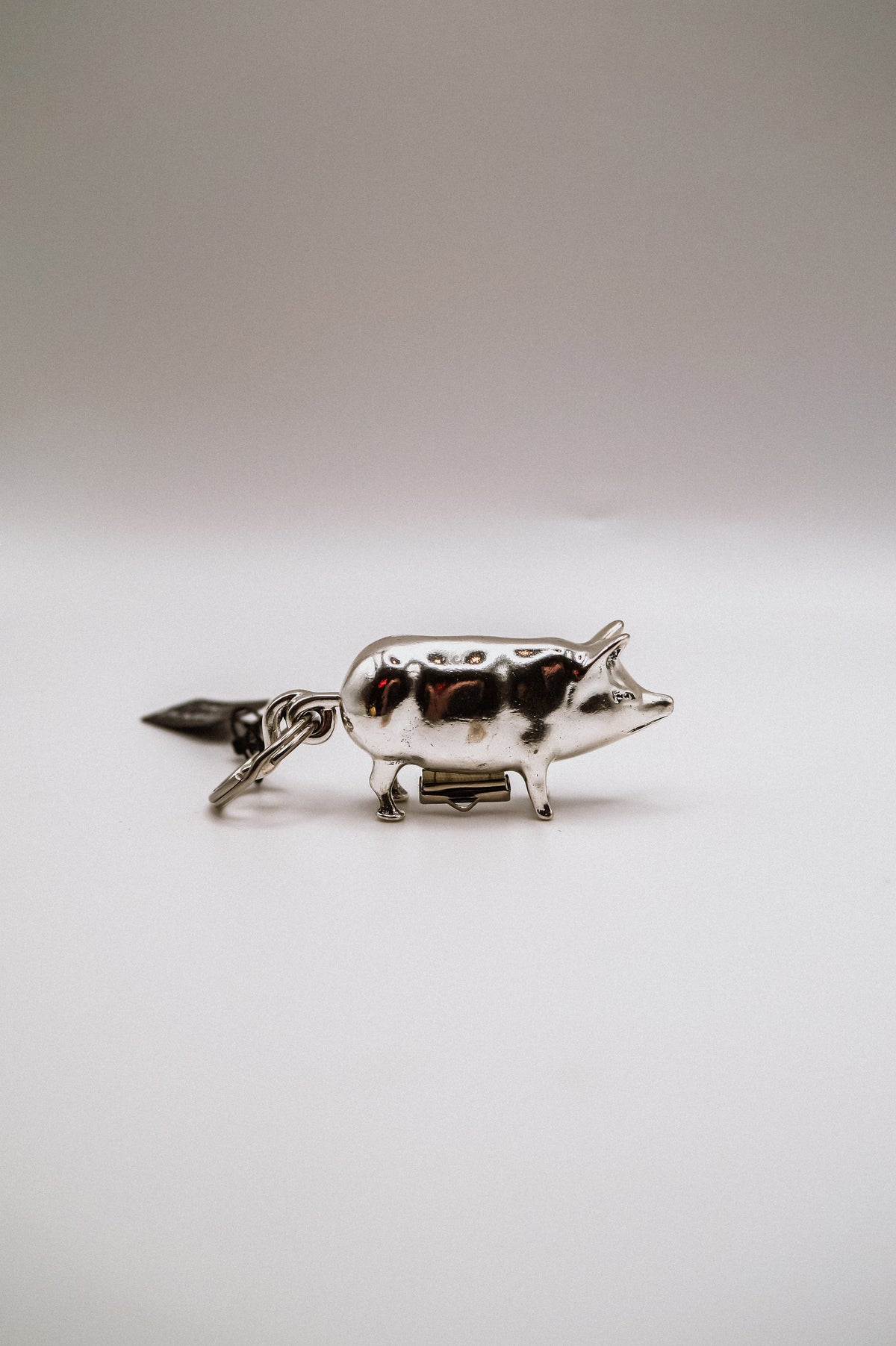 Metal Pig Tape Measure Keychain