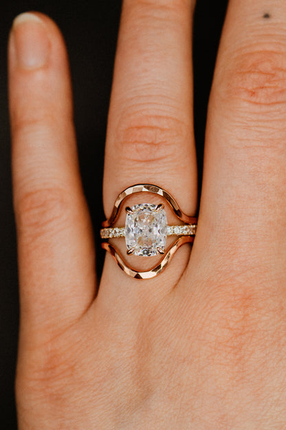 Arc Ring, Solid 14K Rose Gold