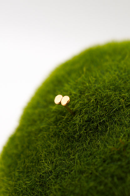 Hammered Bead Stud Earrings, 14K Gold Fill, Rose Gold Fill or Sterling Silver