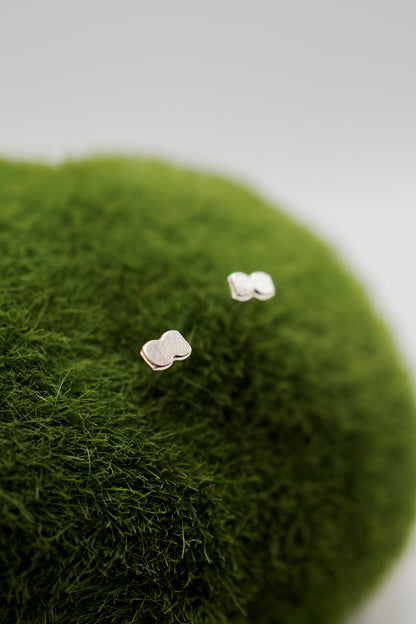 Hammered Bead Stud Earrings, 14K Gold Fill, Rose Gold Fill or Sterling Silver