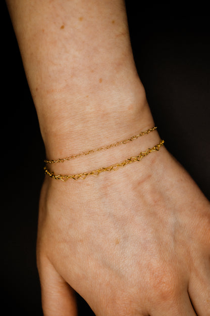Heart Chain Bracelet