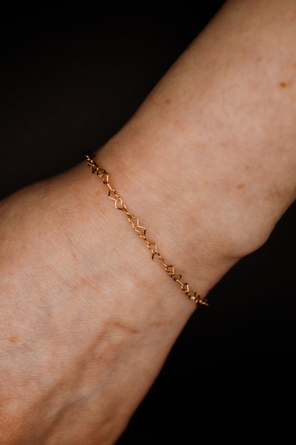 Heart Chain Bracelet