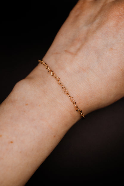 Heart Chain Bracelet