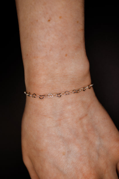 Heart Chain Bracelet