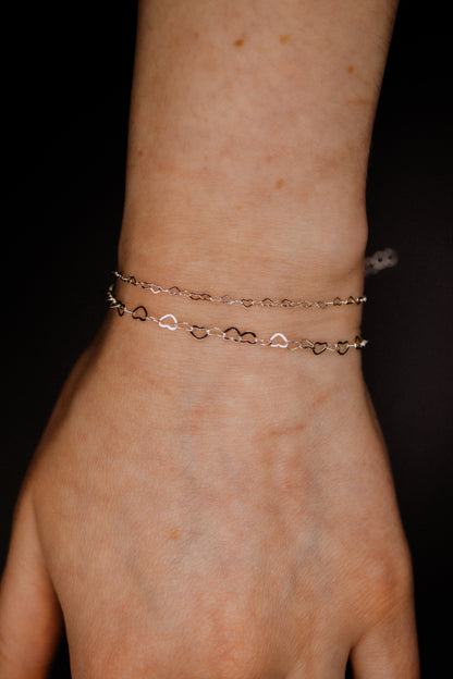 Heart Chain Bracelet