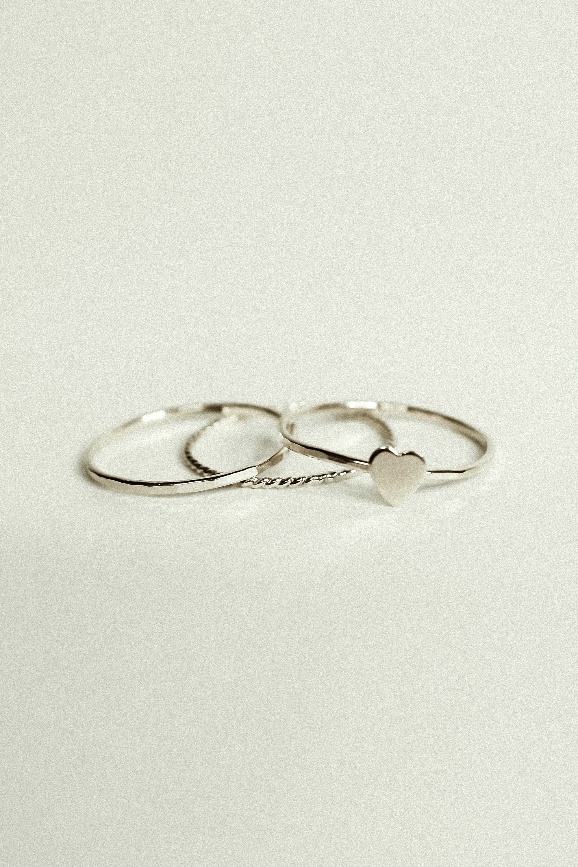 Heart Set of 3 Stacking Rings, Sterling Silver – Hannah Naomi Jewelry