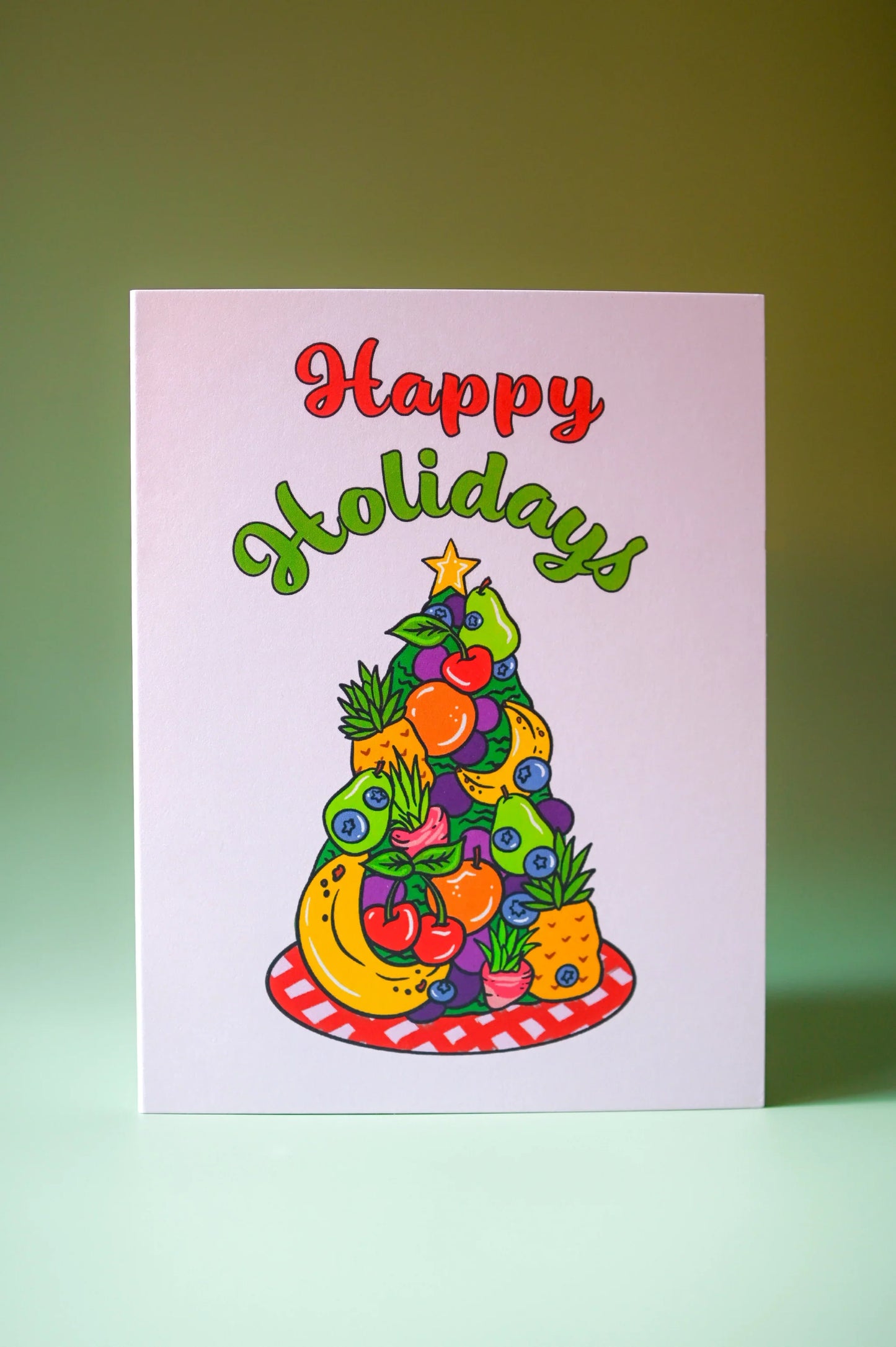 Happy Holidays Fruity Greeting Card