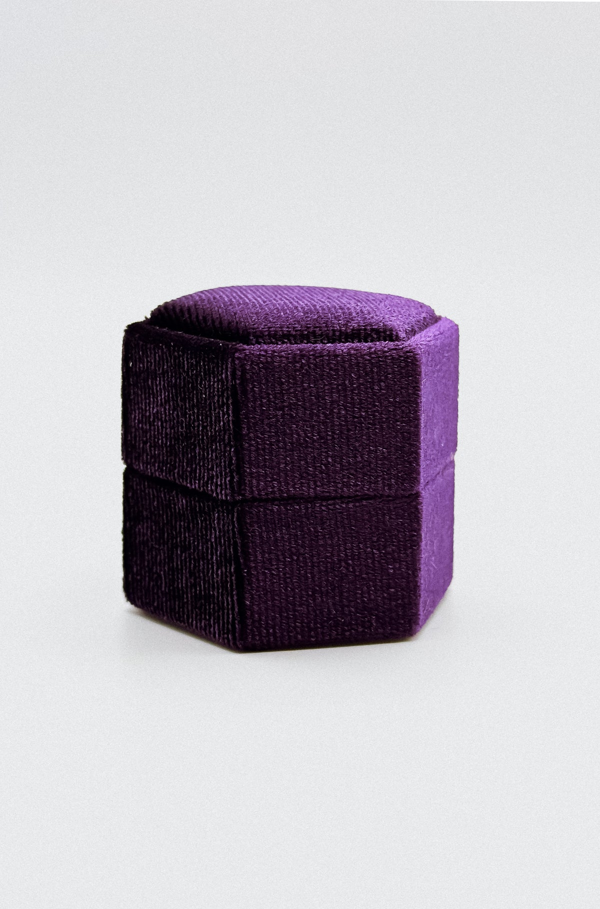 Hexagon Velvet Ring Box