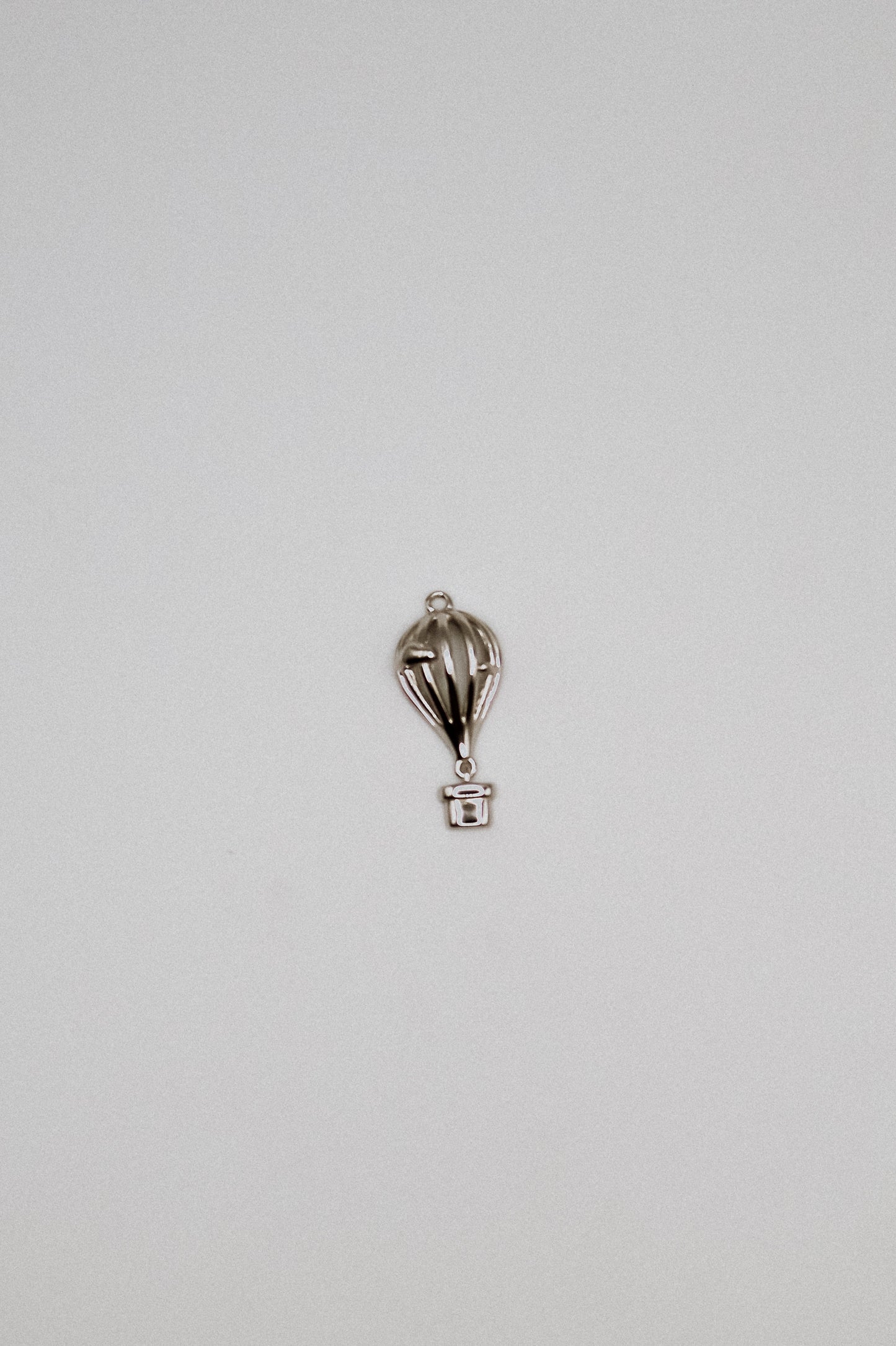 Hot Air Balloon Charm, Sterling Silver