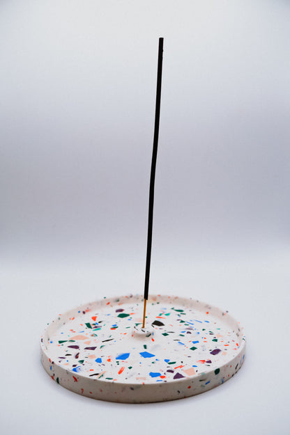 Round Terrazzo Incense Holder